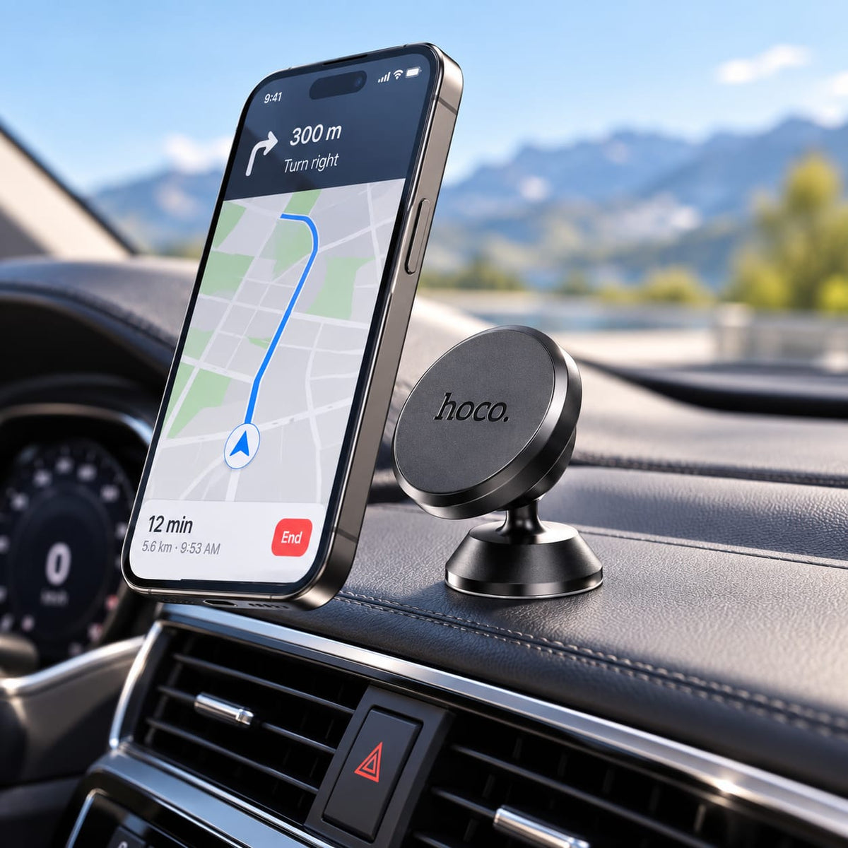 HOCO CA79 Magnetic Car Phone Holder – Dashboard Mount