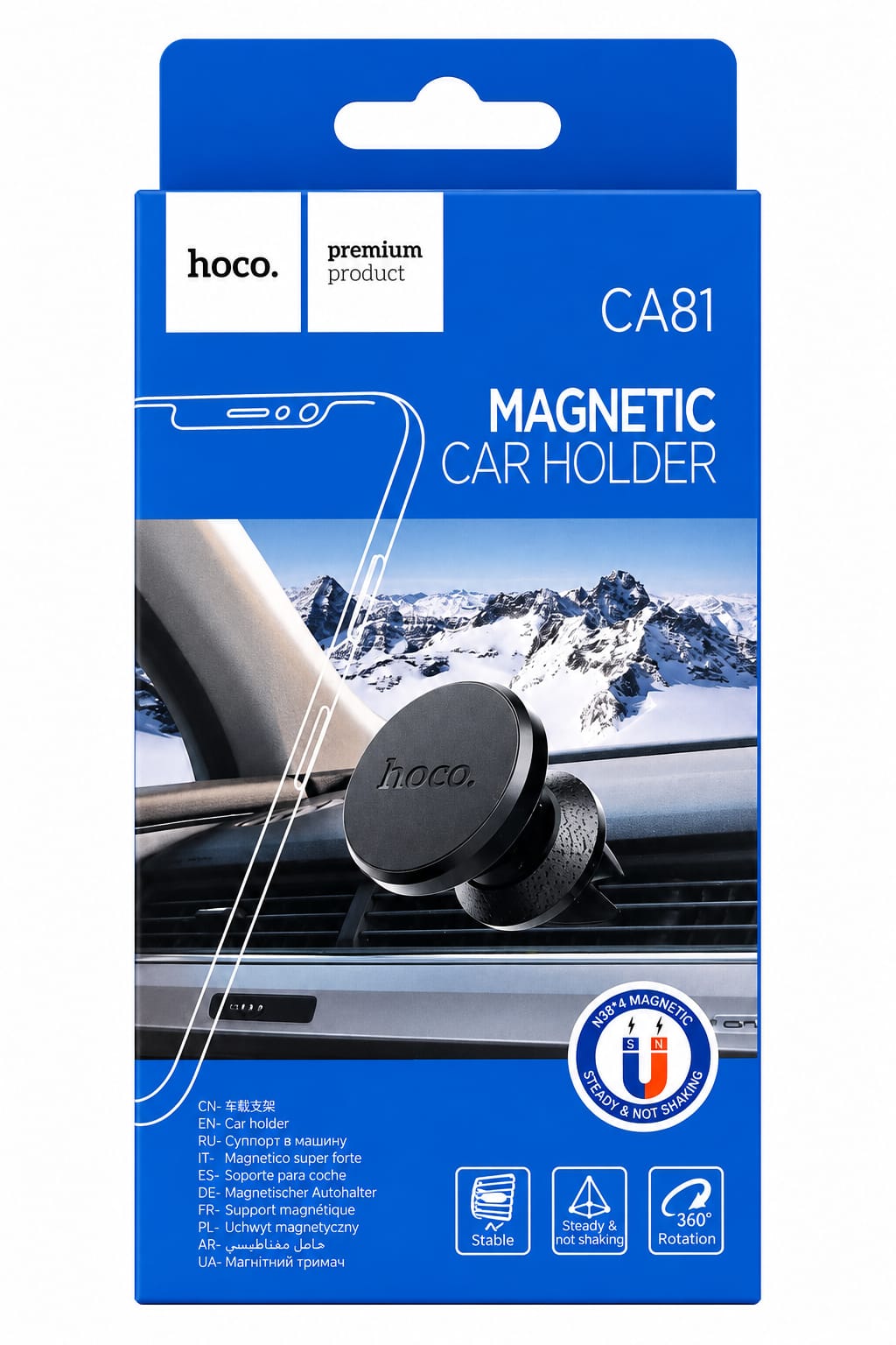 HOCO CA81 Magnetic Car Phone Holder – Air Vent Mount