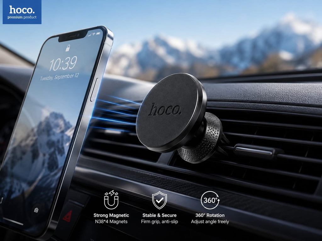 HOCO CA81 Magnetic Car Phone Holder – Air Vent Mount