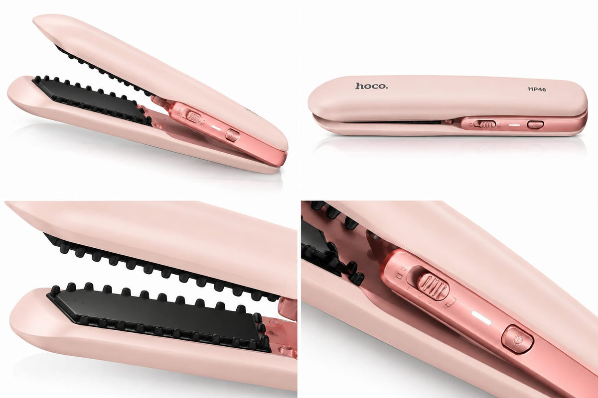 HOCO HP46 Portable Hair Straightener for Straight & Curly Hair
