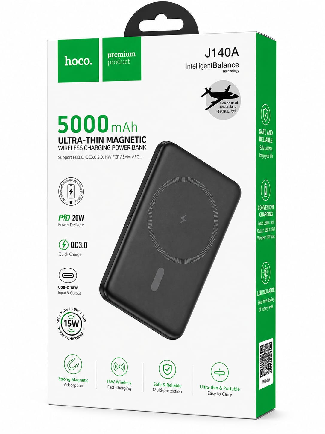 HOCO J140A 5000mAh Magnetic Power Bank
