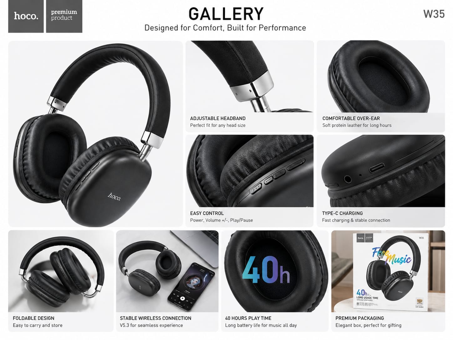 HOCO W35 Wireless Headphones